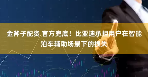 金斧子配资 官方兜底！比亚迪承担用户在智能泊车辅助场景下的损失