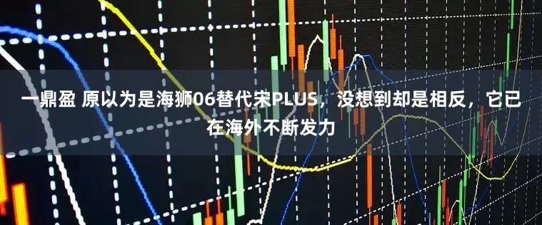 一鼎盈 原以为是海狮06替代宋PLUS，没想到却是相反，它已在海外不断发力
