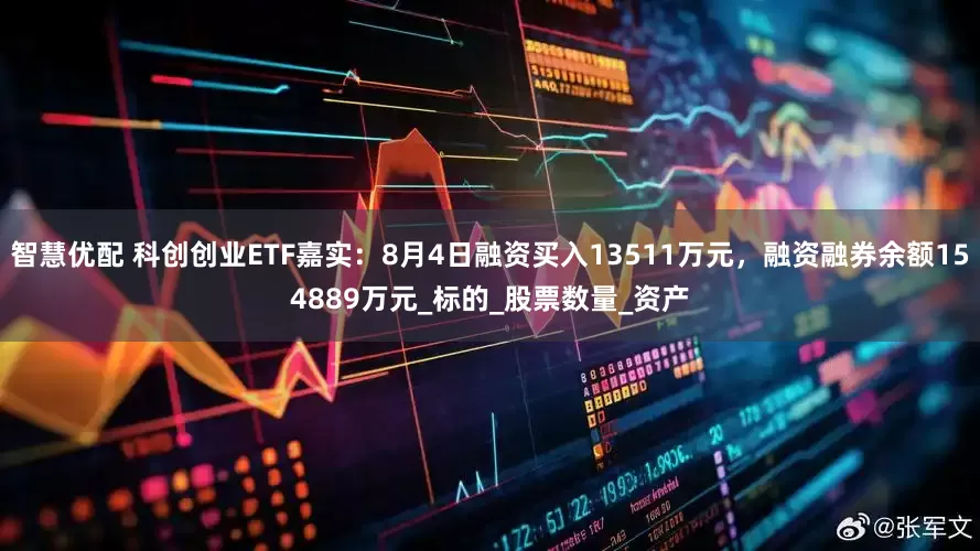 智慧优配 科创创业ETF嘉实：8月4日融资买入13511万元，融资融券余额154889万元_标的_股票数量_资产